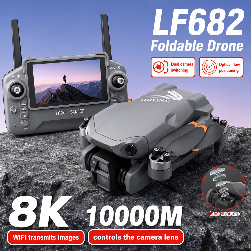 Drone Gimbal Case - Luchtfoto LF682 Drone 8K HD Dubbele